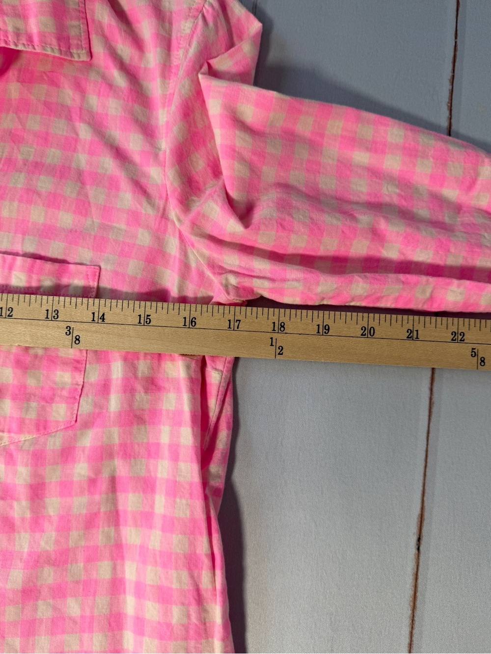 J.Crew Womenās Classic Fit Pink Gingham Button Down Shirt Size 2 Cotton - Picture 6 of 8